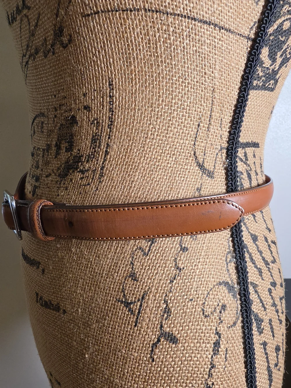 Ralph Lauren Brown Leather Women's Belt with Signature Buckle